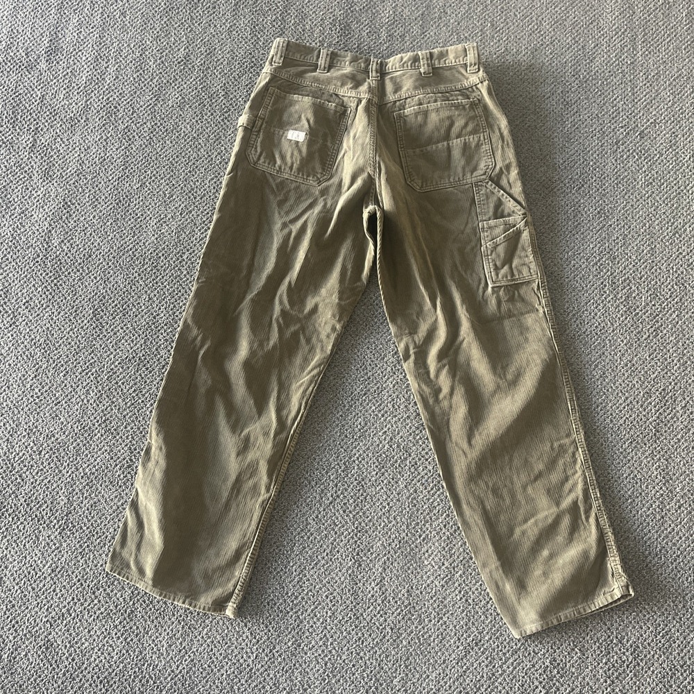 Vintage Y2K Old Navy Carpenter Corduroy Painters‎ Pants. 35x32. Tan Khaki